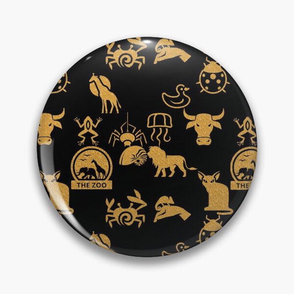Item preview, Animals Gold Glitter pattern designed and sold by Artystico  ⭐⭐⭐⭐⭐.