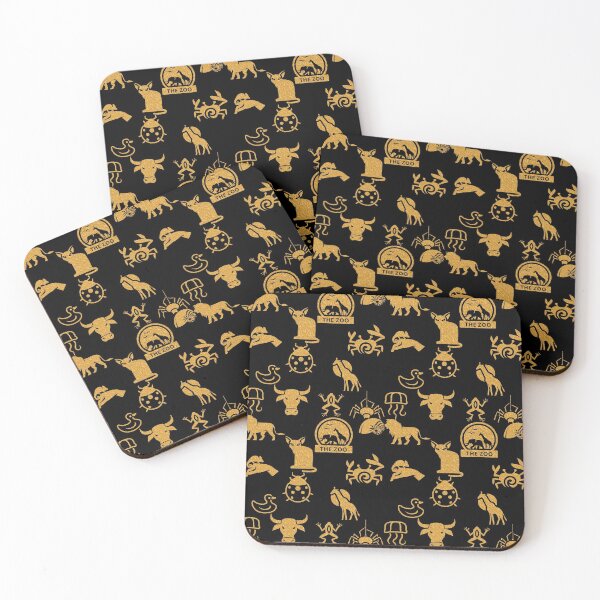 Item preview, Animals Gold Glitter pattern designed and sold by Artystico  ⭐⭐⭐⭐⭐.