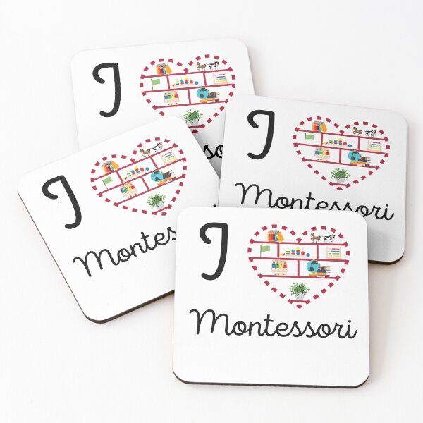 Item preview, I LOVE MONTESSORI /  I HEART MONTESSORI designed and sold by TeyMank.