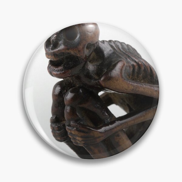 Item preview, Netsuke of Crouching Figure of a Skeleton, Japan designed and sold by McSeller.