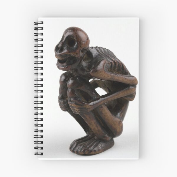 Item preview, Netsuke of Crouching Figure of a Skeleton, Japan designed and sold by McSeller.