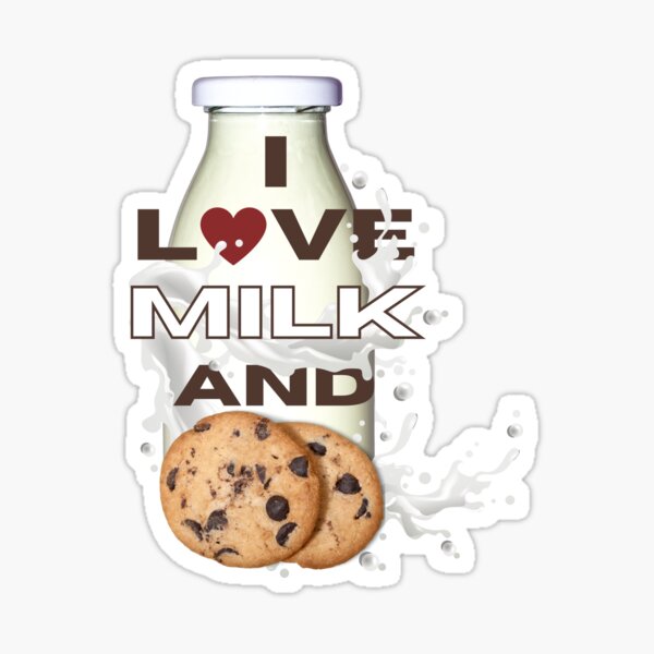  Milk Gifts Chocolate Milk And Cookies Gift Funny Milk Saying  for Cookie Lover Throw Pillow, 18x18, Multicolor : Home & Kitchen