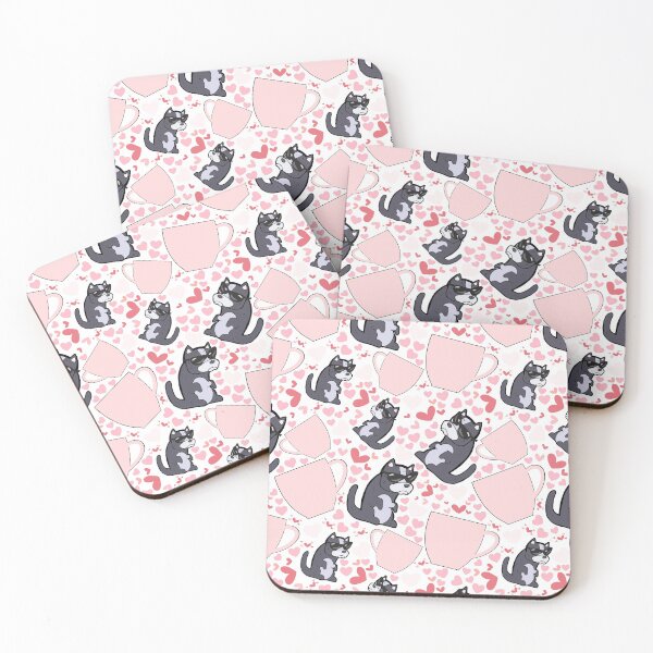 Item preview, Cute Coffee and Dog in Pink Mug designed and sold by Rainbows Rock.