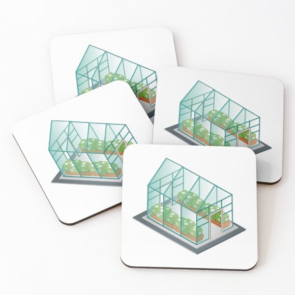 Item preview, Greenhouse Building Nature Sticker designed and sold by Water Flick.