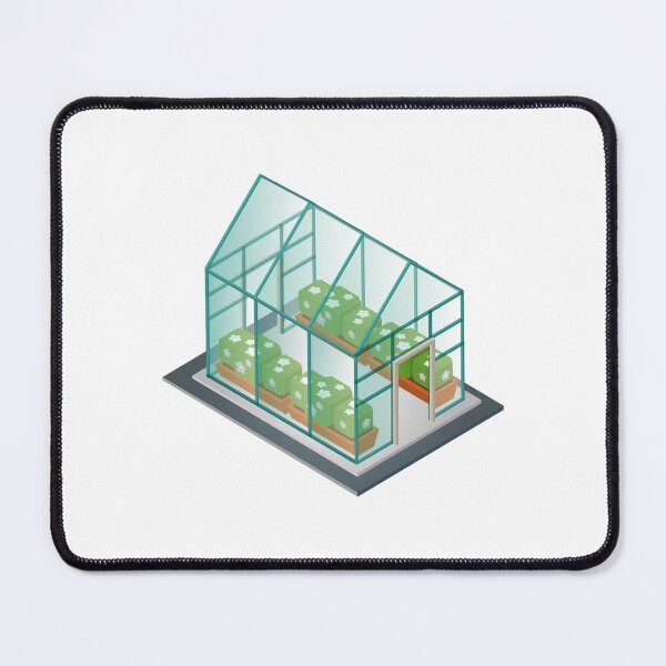 Item preview, Greenhouse Building Nature Sticker designed and sold by Water Flick.