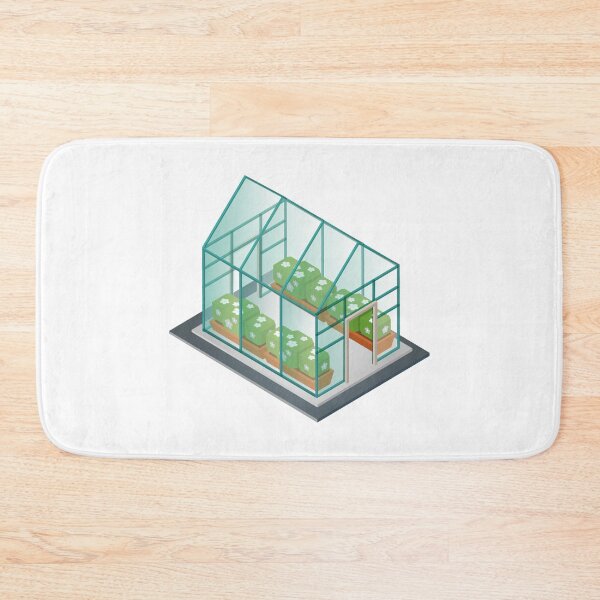 Item preview, Greenhouse Building Nature Sticker designed and sold by Water Flick.