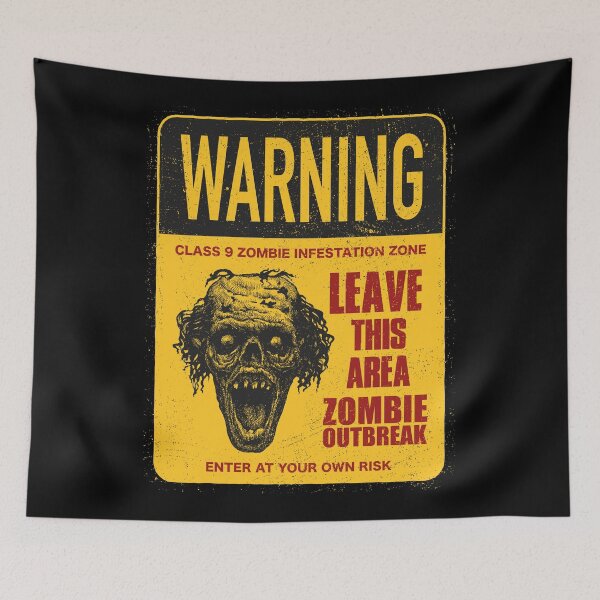 Item preview, Zombie Outbreak Warning designed and sold by Vector Scout Lab.