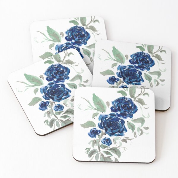 Item preview, Blue Watercolor Roses designed and sold by Sebastian Grafmann.