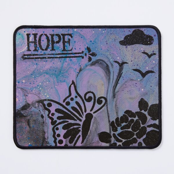 Hope - Shadow Art Collection - Acrylic Paint Pour & Spray Painting Mouse Pad