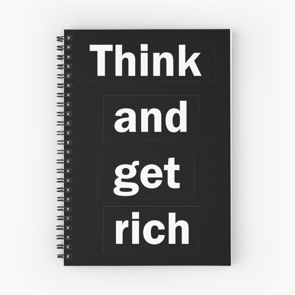 Item preview, Think and get rich, affirmation designed and sold by vilma3000.