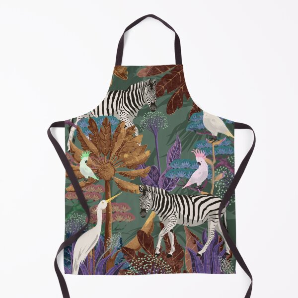 Item preview, Jungle with zebras and birds poster designed and sold by FrancoArt.