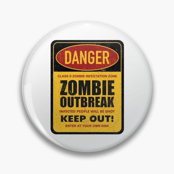 Item preview, Danger Zombie Outbreak Keep Out! designed and sold by Vector Scout Lab.
