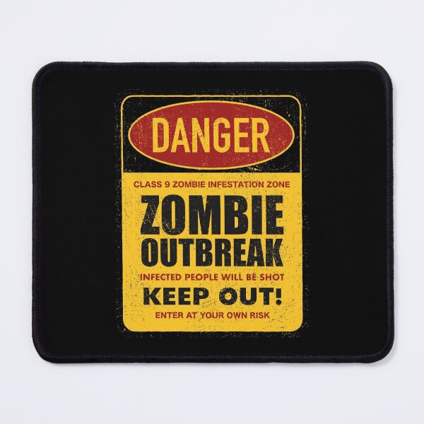 Item preview, Danger Zombie Outbreak Keep Out! designed and sold by Vector Scout Lab.