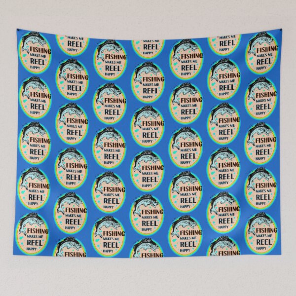 Item preview, Fishing makes me reel happy designed and sold by sandpiperstudio.
