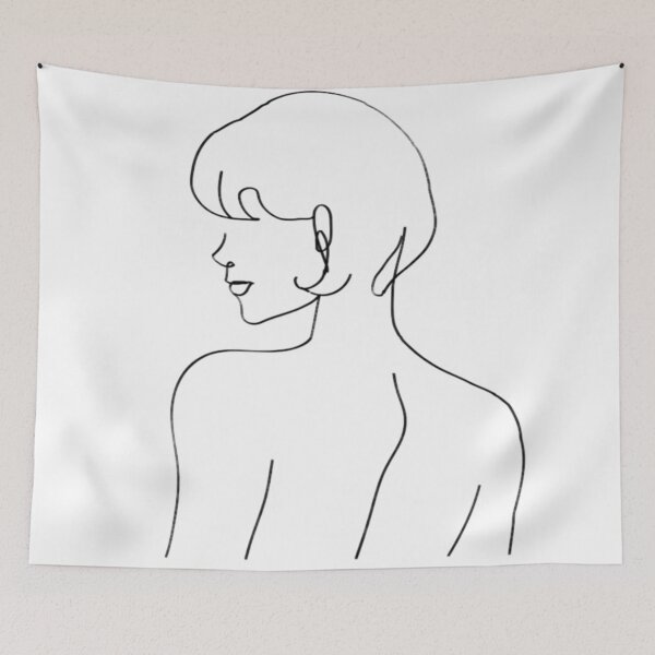Item preview, Line Art of a Woman’s Back designed and sold by Dollfacedesign.