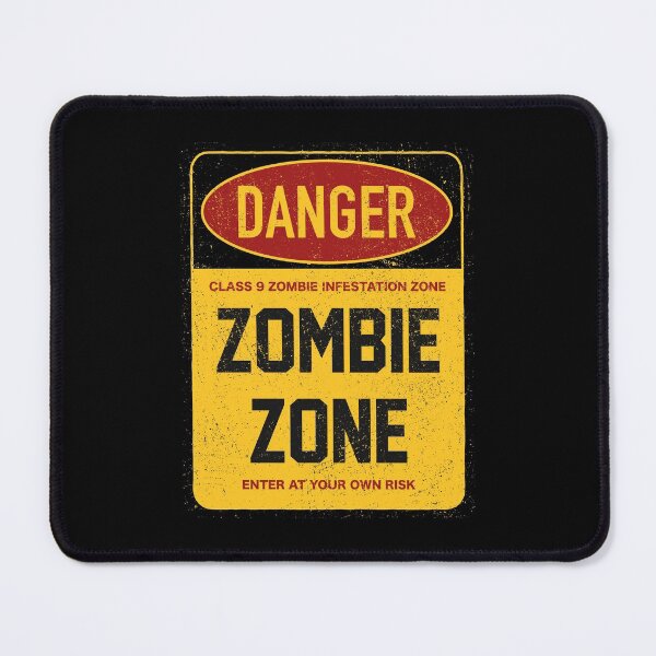 Item preview, Danger Zombie Zone Warning Signboard designed and sold by Vector Scout Lab.
