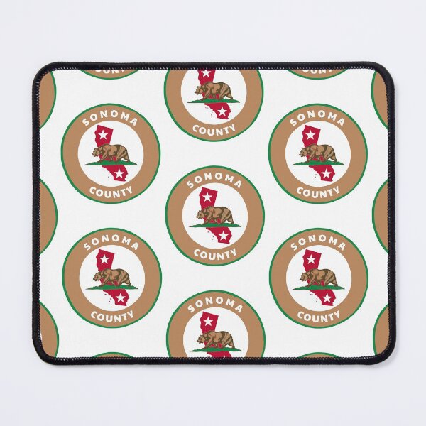 Item preview, Sonoma County California State Flag Badge Roundlet CA Pride designed and sold by palmettodigital.
