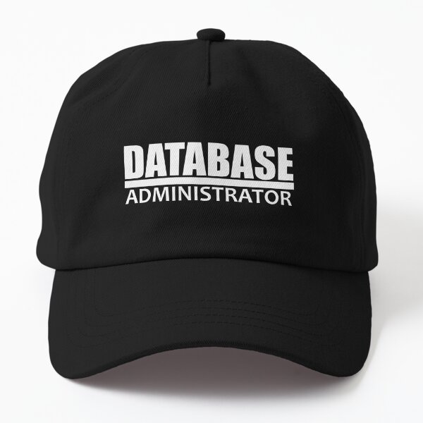 Minimalistic Database Administrator design dark red - white