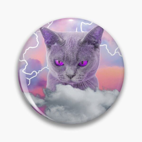 Item preview, British Shorthair Pink and Neon Cat Lightning designed and sold by Schka.