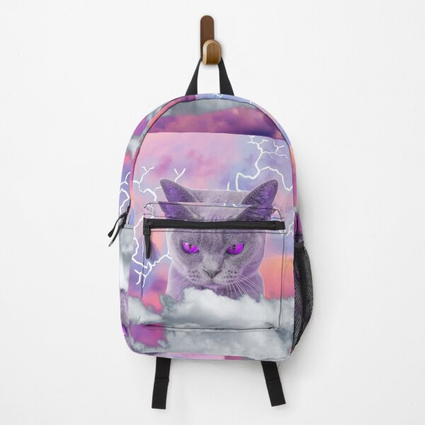 Item preview, British Shorthair Pink and Neon Cat Lightning designed and sold by Schka.