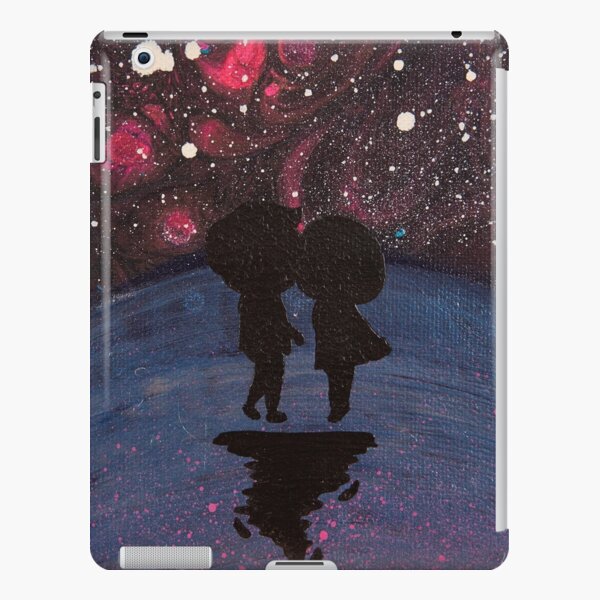 Love You to the Moon - Shadow Art Collection - Acrylic Paint Pour & Spray Painting iPad Snap Case