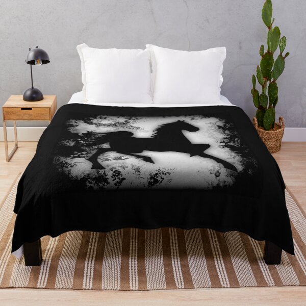 Item preview, Western-look Black and White Horse Silhouette designed and sold by NaturePrints.
