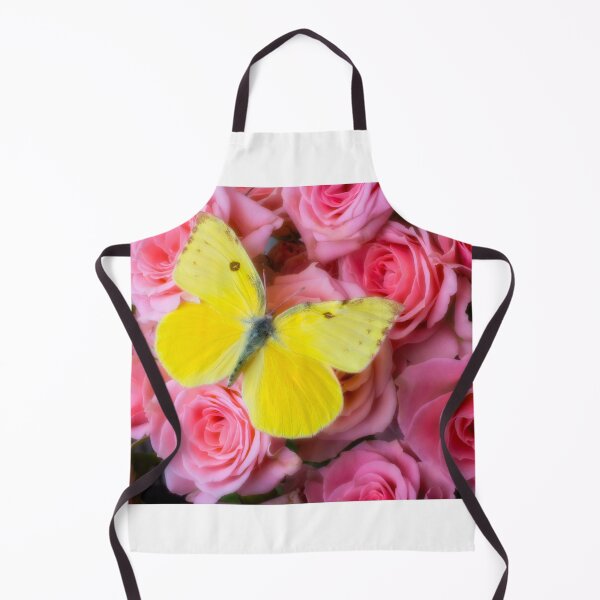 Item preview, Yellow Butterfly On Spray Of Roses designed and sold by Garry Gay.