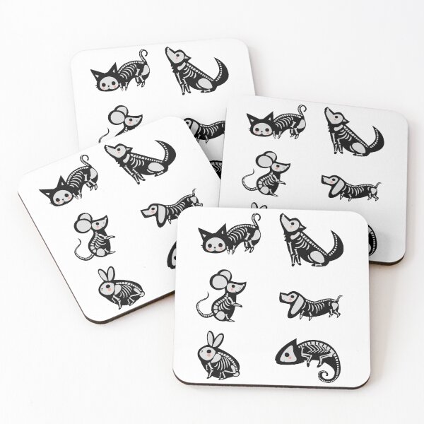 Item preview, Animal cartoon xray - Cat - Wolf - Mouse - Dog - Rabbit - Gekko - cartoon aesthetic - Halloween designed and sold by Mechanical-Artt.