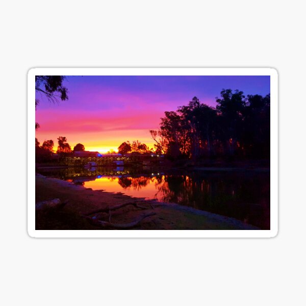 Item preview, Sunset at Echuca Wharf on the Mighty Murry River designed and sold by PollyStewart.