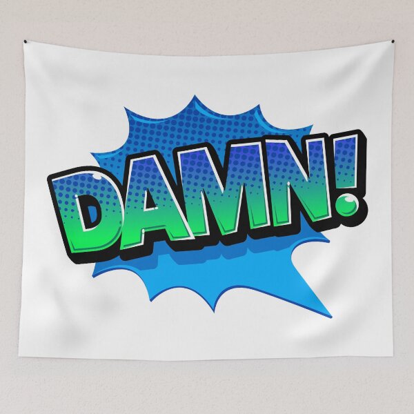 Item preview, Colorful Comic Label Damn designed and sold by Vector Scout Lab.