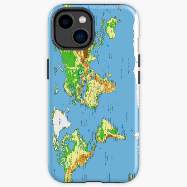 Hd World Map iPhone Tough Case
