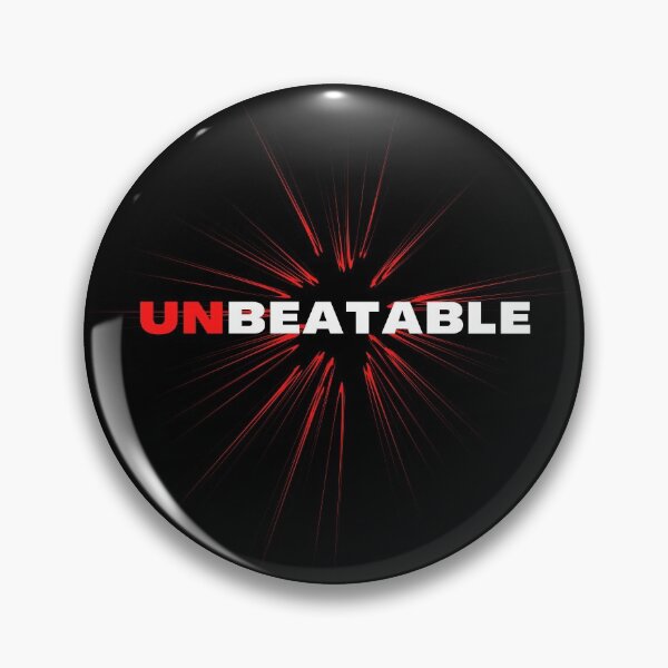 Item preview, UNBEATABLE - I am - motivational word affirmation - black, red and white  designed and sold by Art4Motivation.