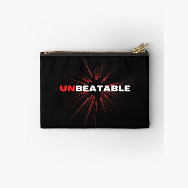 Item preview, UNBEATABLE - I am - motivational word affirmation - black, red and white designed and sold by Art4Motivation.