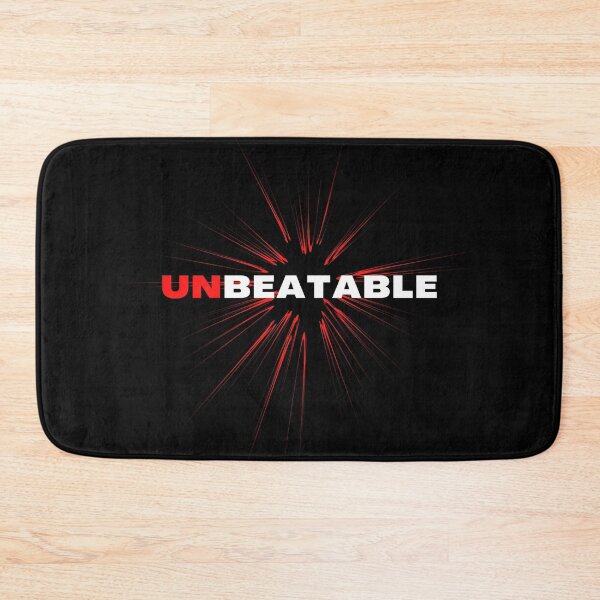 Item preview, UNBEATABLE - I am - motivational word affirmation - black, red and white designed and sold by Art4Motivation.