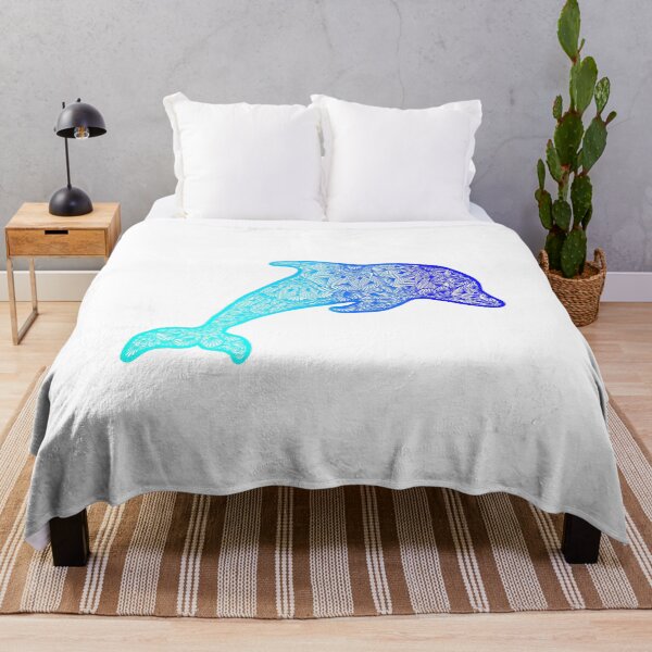Artikelvorschau, Delphin Zentangle Aufkleber Meereskunst Strandkunst Meereskunst entworfen und verkauft von lucysbohodesign.