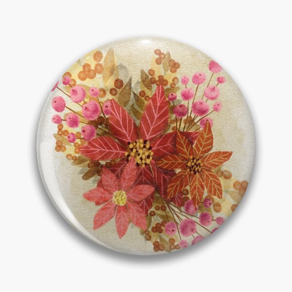 Item preview,  Watercolor Christmas floral illustration  designed and sold by JaniceLalonde.