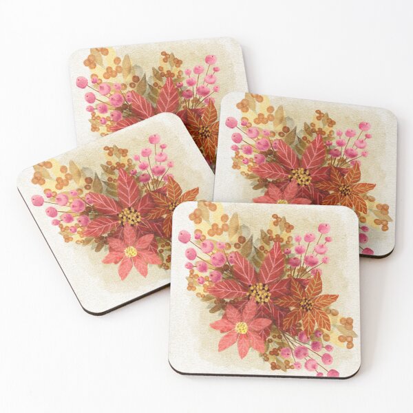 Item preview,  Watercolor Christmas floral illustration  designed and sold by JaniceLalonde.