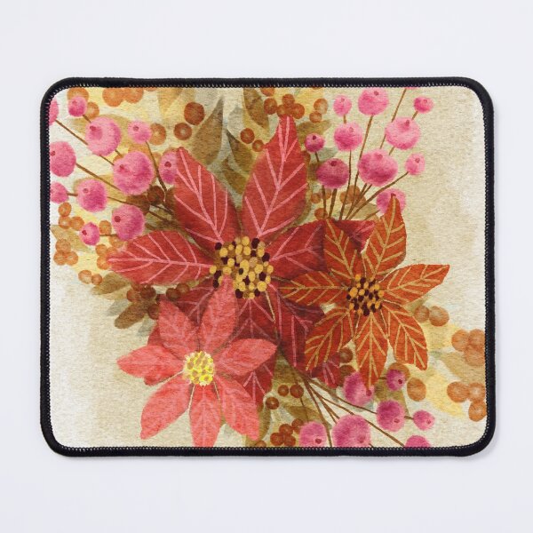 Item preview, Watercolor Christmas floral illustration designed and sold by JaniceLalonde.