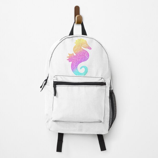 Item preview, Seahorse mandala sticker sea creature art designed and sold by lucysbohodesign.