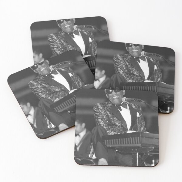 Item preview, Ray Charles BW Photograph designed and sold by ConcertImages.