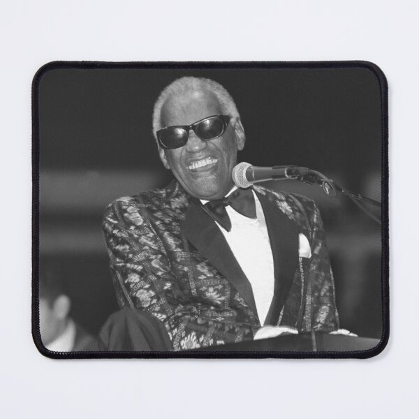 Item preview, Ray Charles BW Photograph designed and sold by ConcertImages.