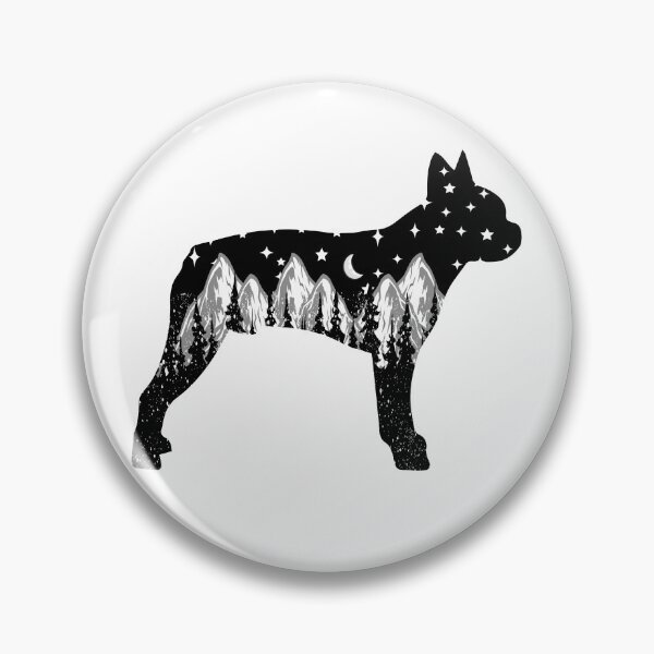 Item preview, boston terrier dog lover night mountain christmas gift designed and sold by alaechamlal.
