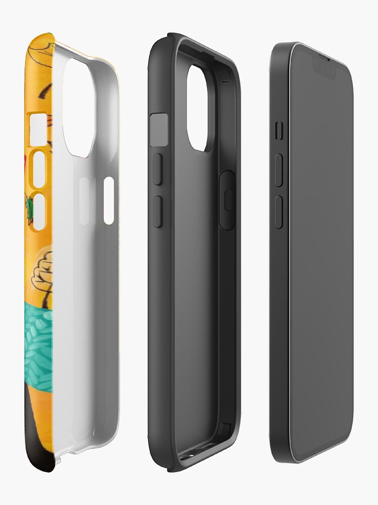Alternate view of Autumn Pumpkin Coffee Cat iPhone Case