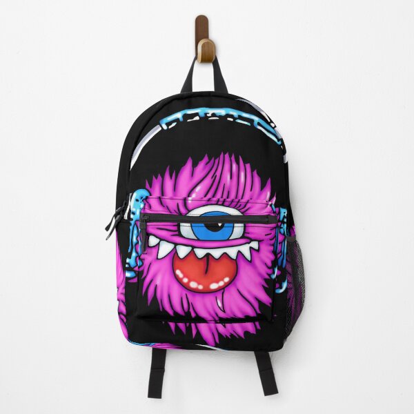 Item preview, Pink Fluffy One-Eyed Monster With Headphones designed and sold by strawberryrawrr.