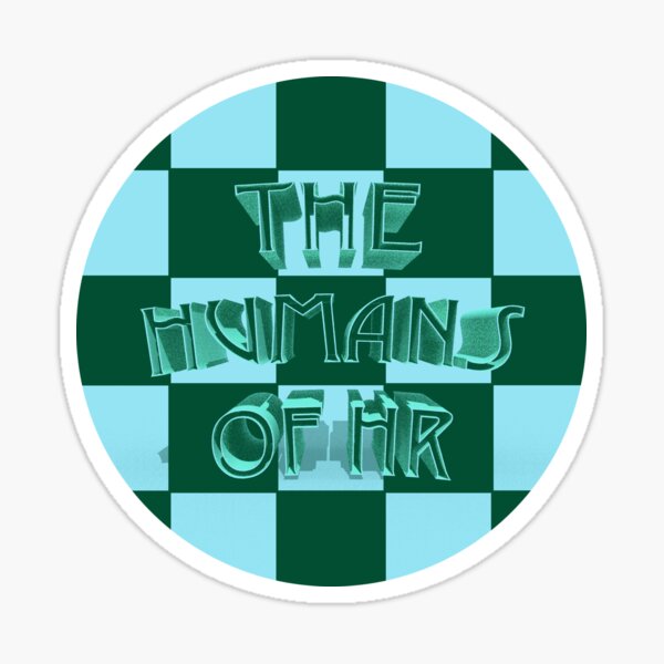 The Humans of HR Green Sticker