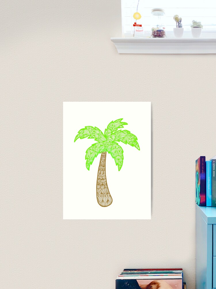 Beach Scenery Coconut Tree Wall Stickers Diy Palm Tree - Temu