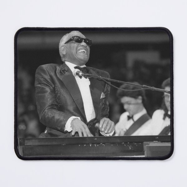 Item preview, Ray Charles BW Photograph designed and sold by ConcertImages.