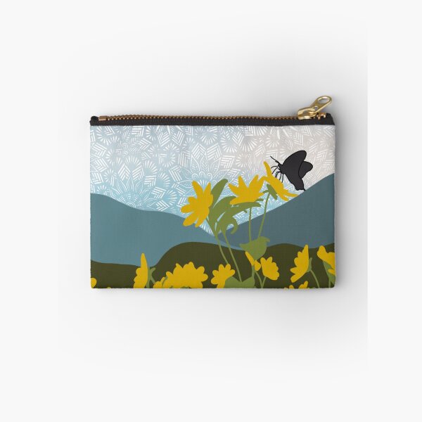 Item preview, Butterfly art mountain art  flower landscape mountain landscape  zentangle art designed and sold by lucysbohodesign.