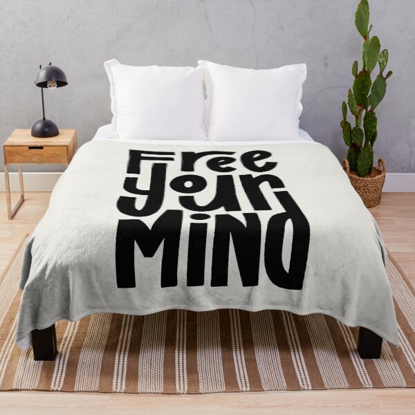 Item preview, Free Your Mind Lettering (Black) designed and sold by PepAndGrace.