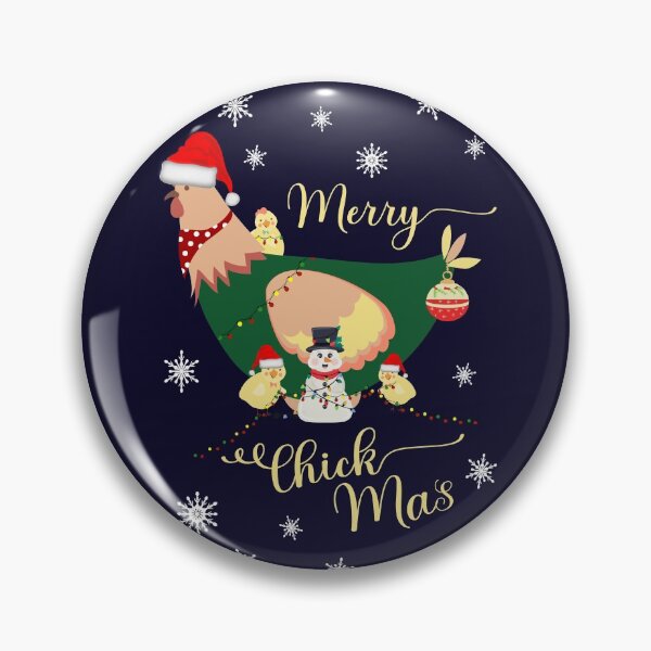 Item preview, Merry Chickmas Chicken Family Holiday with Funny Snowman designed and sold by ittybittyowl.